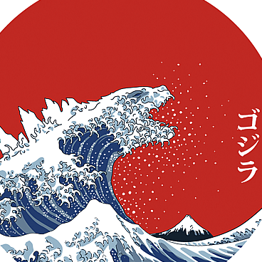 Hokusai Gojira