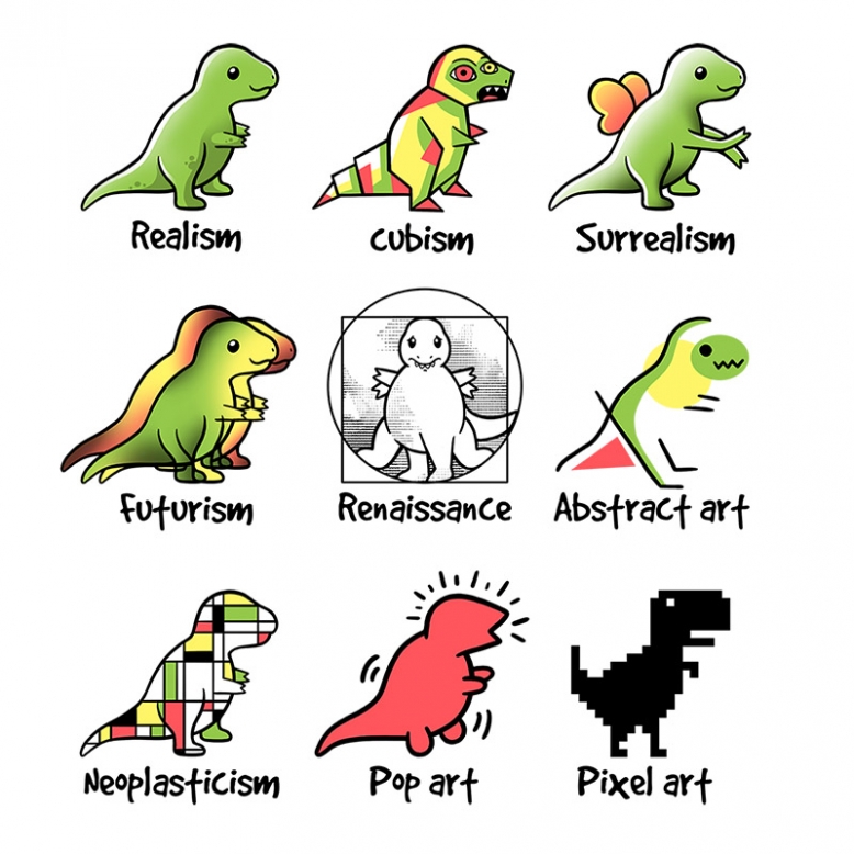 T-rex art