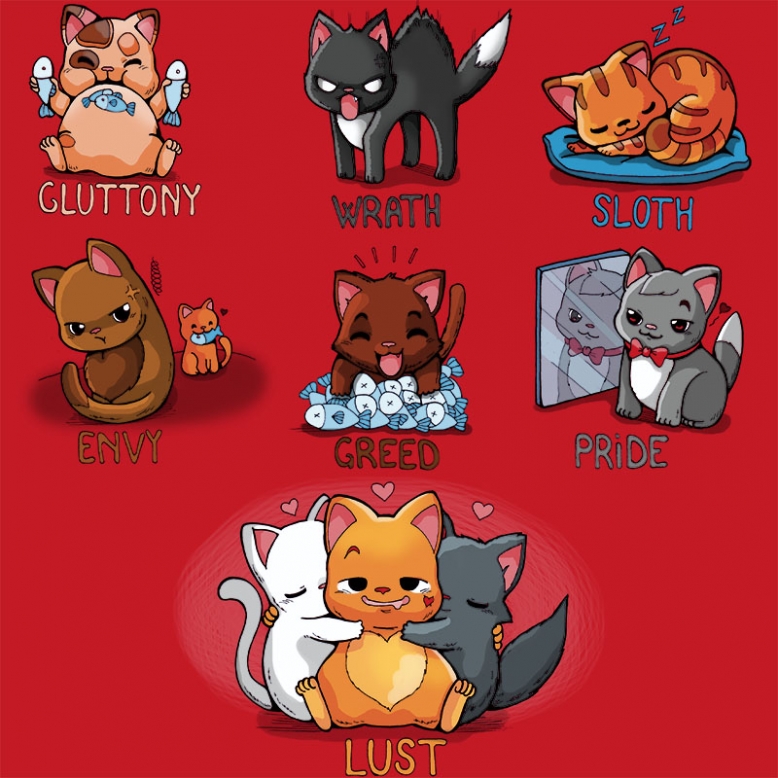 Seven Deadly Sins Cats