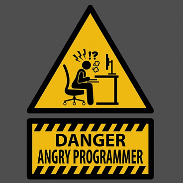 Danger Angry Programmer