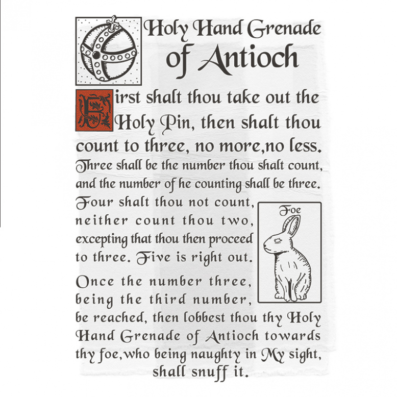 Holy Hand Grenade Script