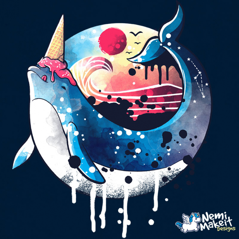 Ice cream narwhal
