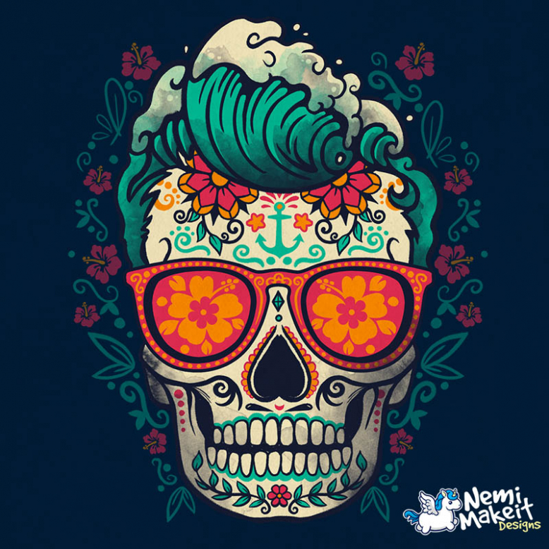 Calavera summer surfer