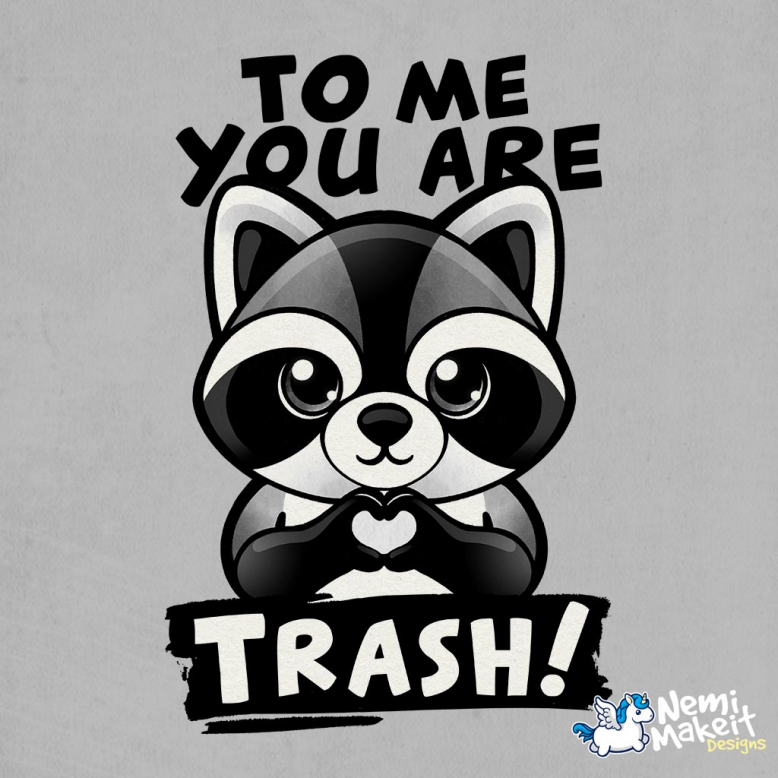 Raccoon trash lover