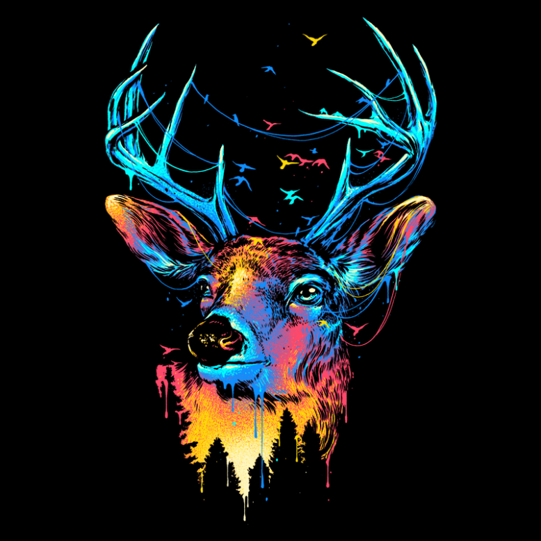 Colorful Deer