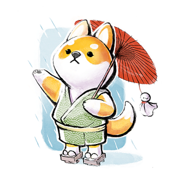 Shiba Inu Rain