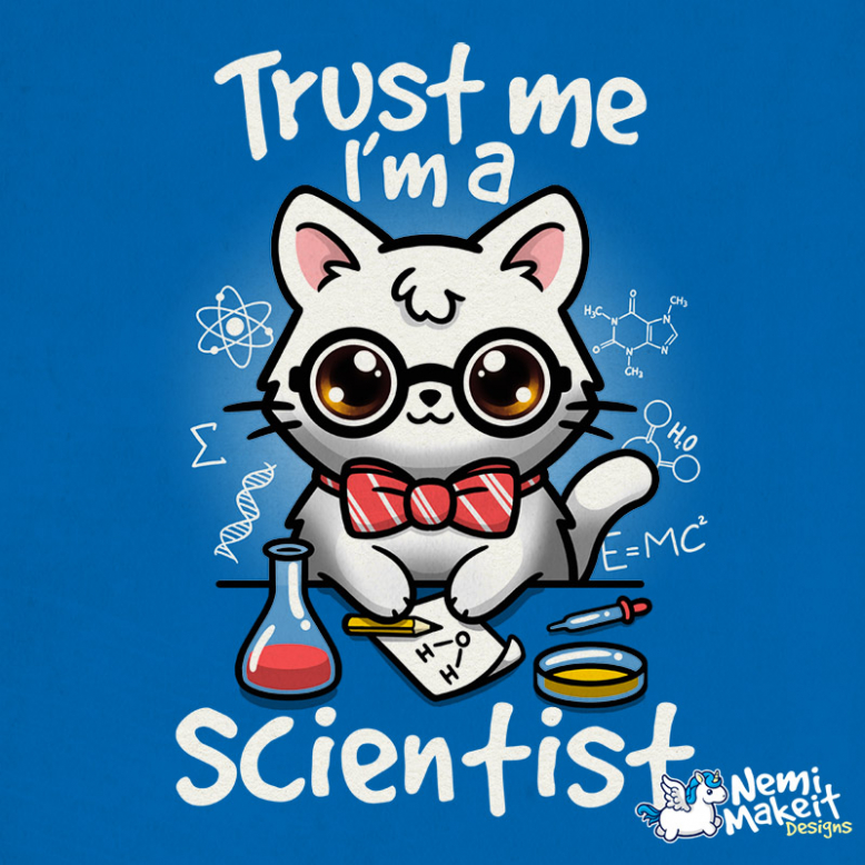 Trust a scientist cat