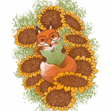 Sunflower Fox