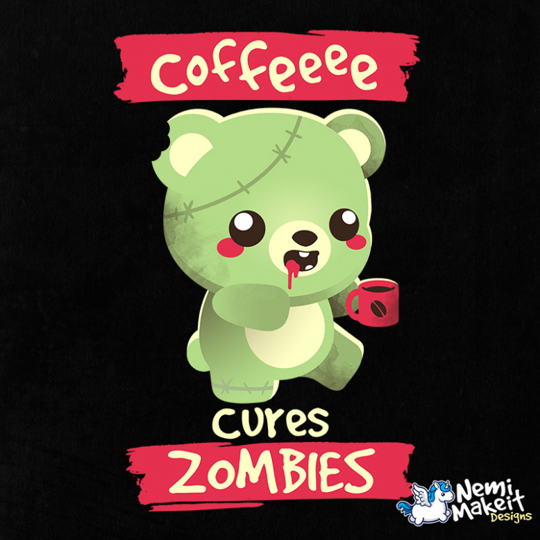 coffee zombie bear