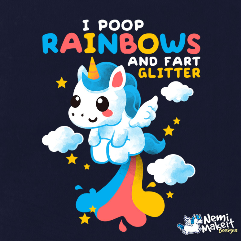 Pooping rainbows