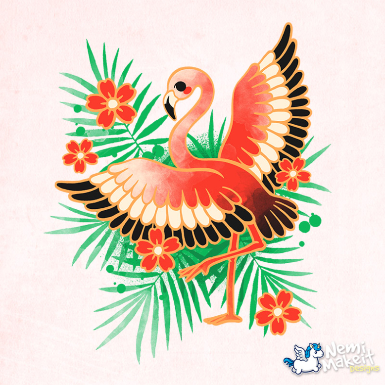 sakura flamingo