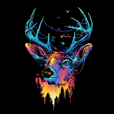 Colorful Deer