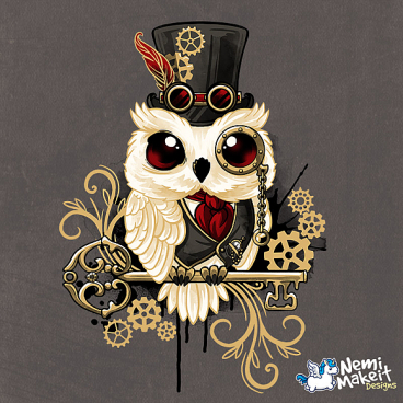 Steampunk owl