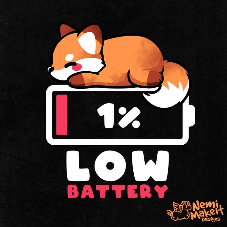 Low battery fox