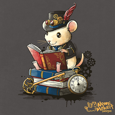 Steampunk mouse reader