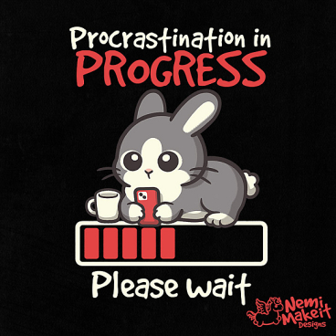 Bunny procrastination in progress