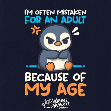 Penguin often mistaken for an adult
