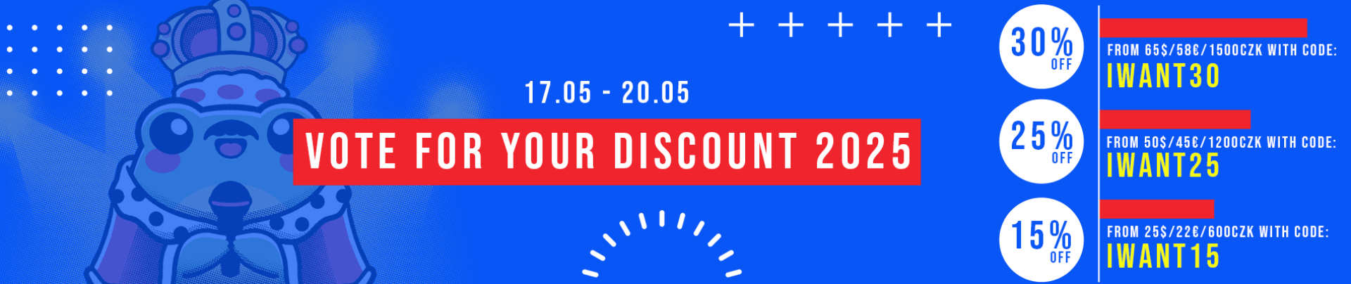 vote for your discount