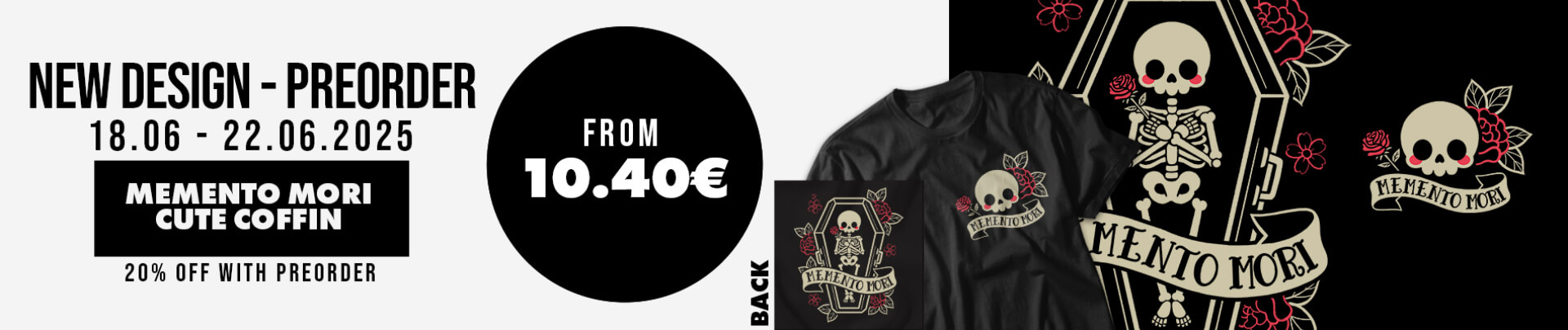 PREORDER - Memento Mori cute coffin 