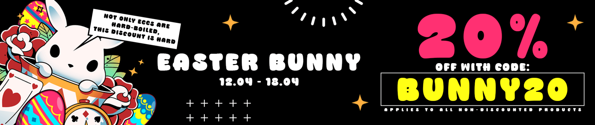 -20 WITH CODE: BUNNY20