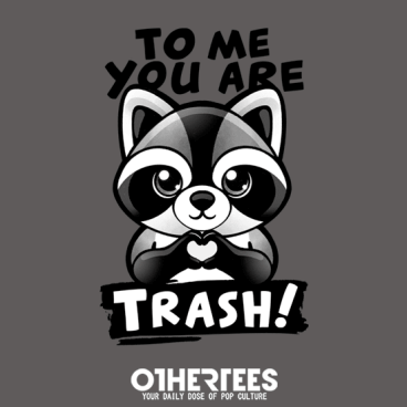 Raccoon trash lover