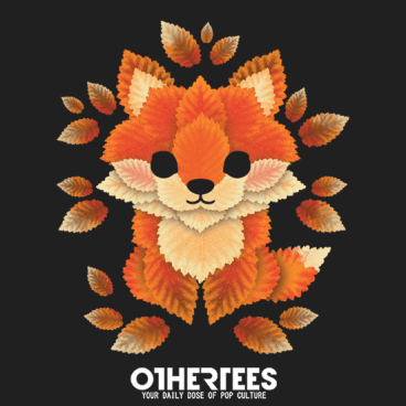 Little fox of leaves