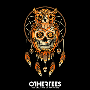 Calavera owl dreamcatcher