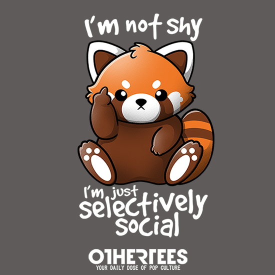 Shy red panda