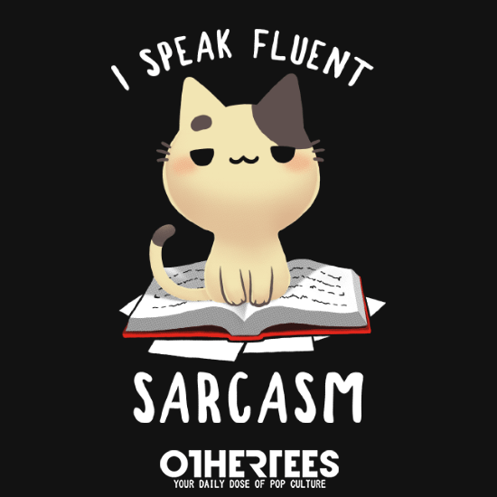 Koszulka z sarkastycznym kotem