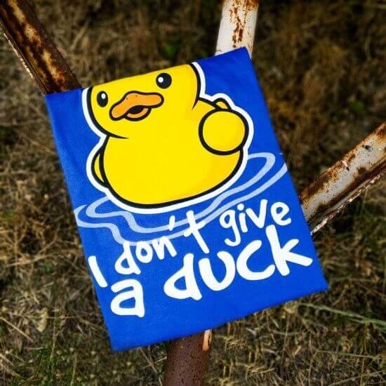 Koszulka z Kaczuszką I don"t give a duck