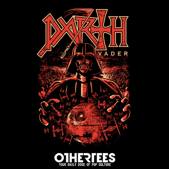Darth Vader Meatl T-shirt from OtherTees - for fans of metal side of the force!