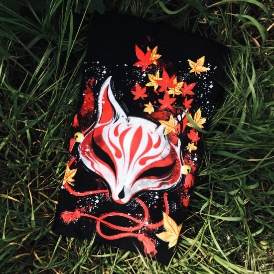 Koszulka z jesiennym lisem w artystycznym wykonaniu!