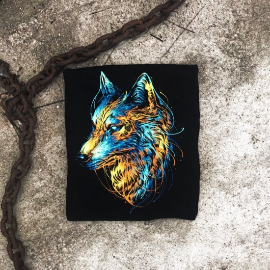 Colorful Wolf