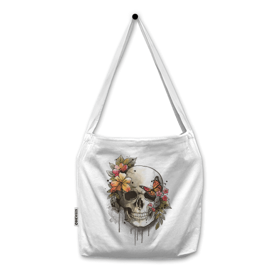 spring skull watercolor - zamek
