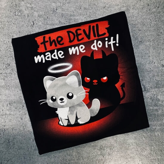 Koszulka kot diabeł