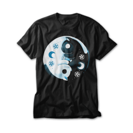 Yin Yang Moon Cats