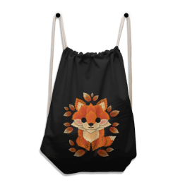 Little fox of leaves