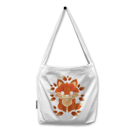 Little fox of leaves