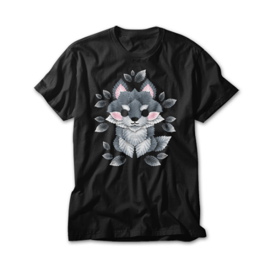 Little wolf of leaves