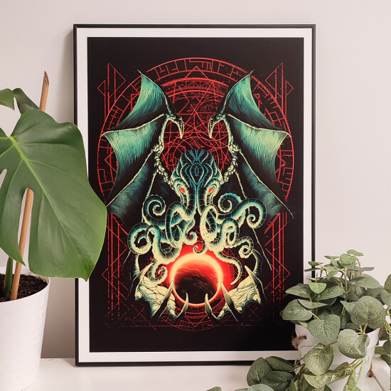 Plakat dla fanów Lovecraft.