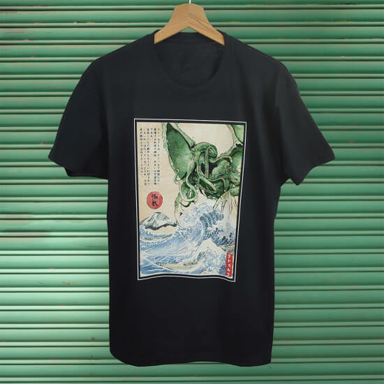 Japanese style Cthulhu t-shirt.