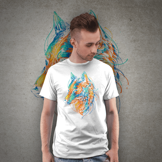 Colorful Wolf