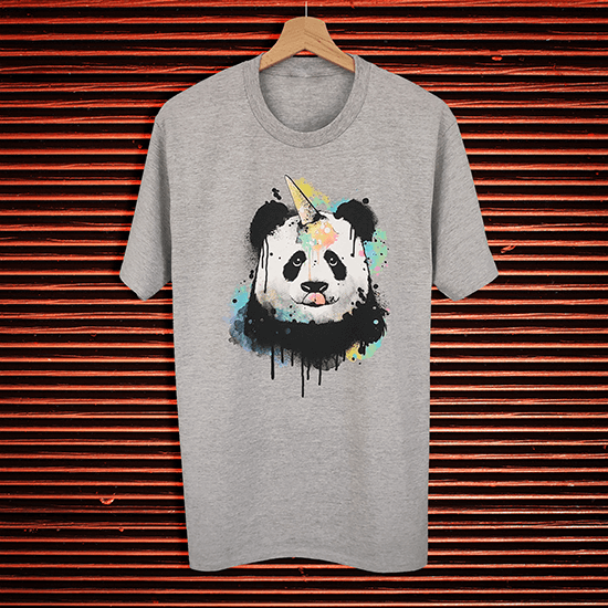 Koszulka z zabawną pandą.