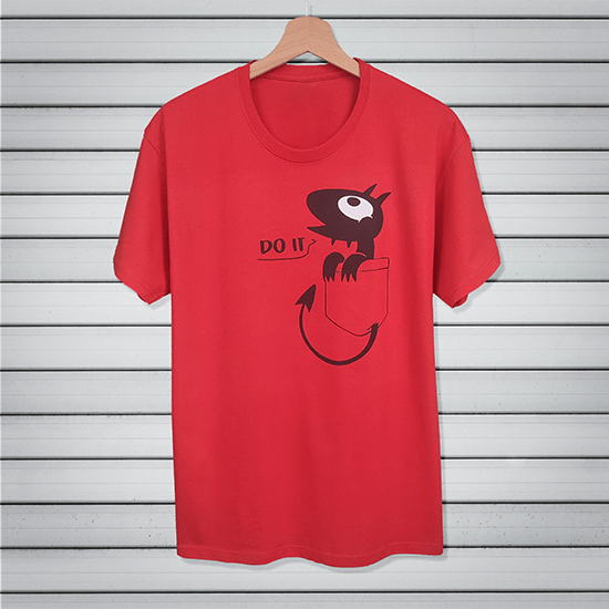 Luci pocket demon t-shirt.