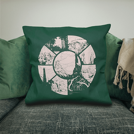 Pillowcase for lovers of the works of J.R.R. Tolkien Tolkien.