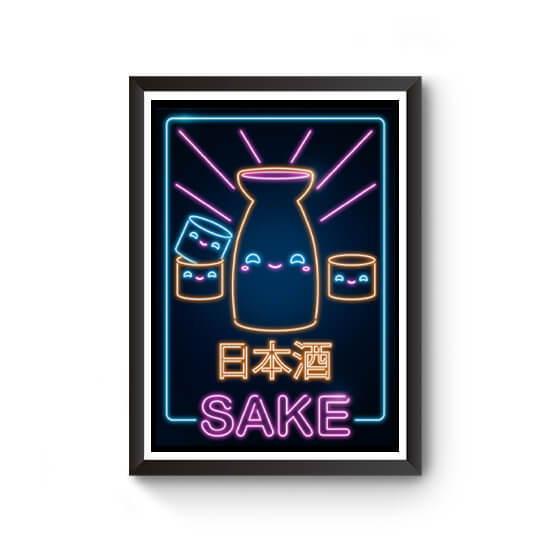Neon Retro Sake