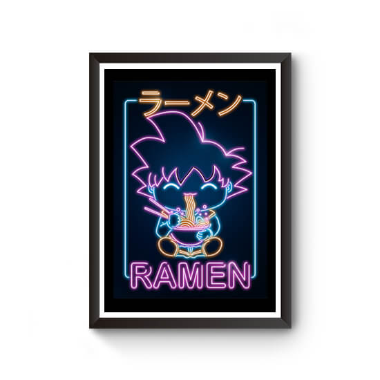 Neon Retro Ramen Monkey