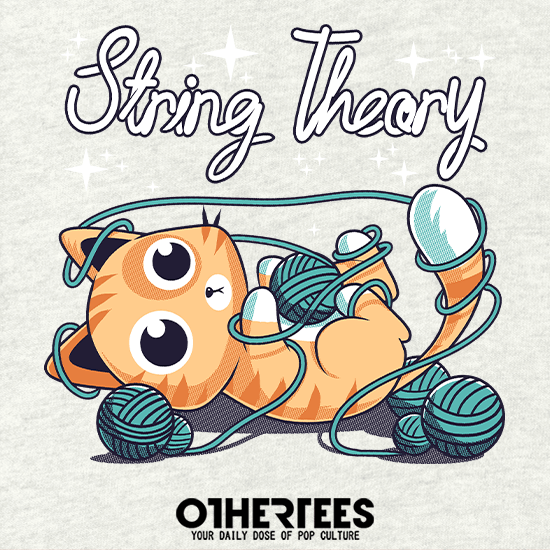 Koszulka "String Theory". Koszulka z kotem.