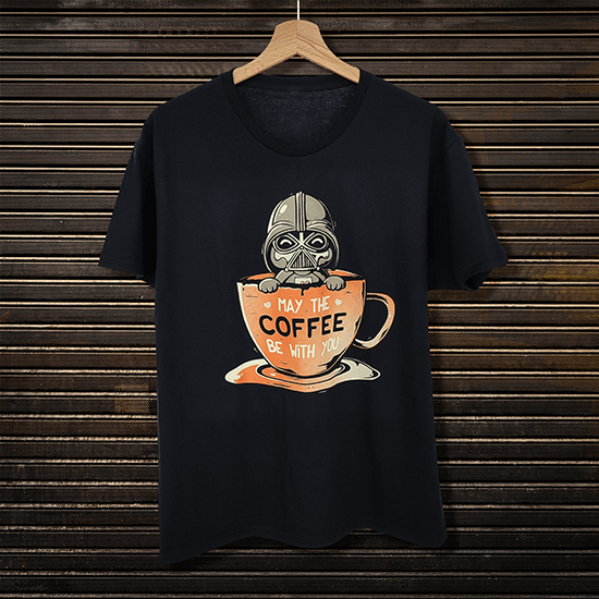 Koszulka Niech Moc Kawy Będzie z Tobą