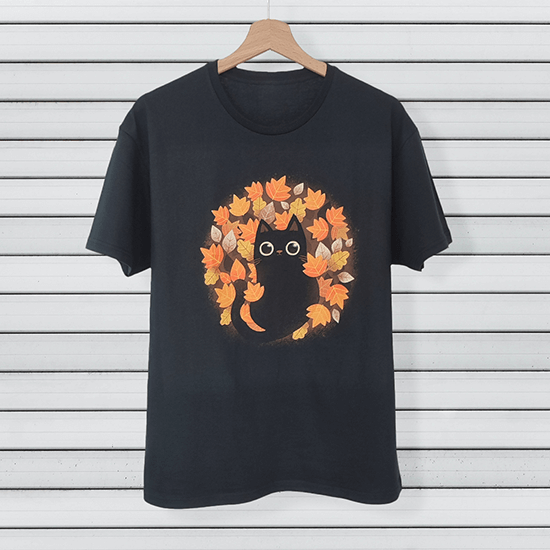 Koszulka z kotkiem w jesiennym wydaniu.